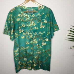 Van Gogh almond blossom shirt